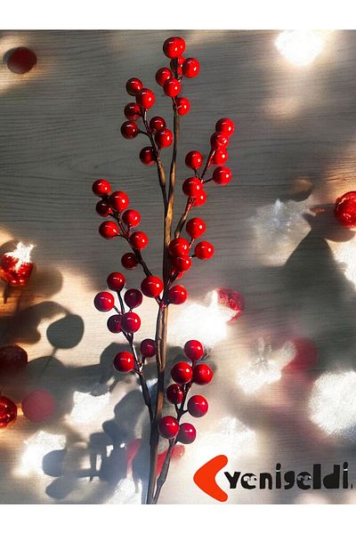 Yenigeldi 70 cm Large Size Handmade - Uğur Kokina Red Berry Christmas Ornament T1151