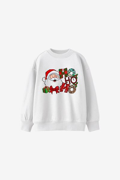c.c.l. coccolin kids baby clup Imprimat Tatăl de Anul Nou - Hanorac oversize din bumbac unisex cu glugă pentru copii
