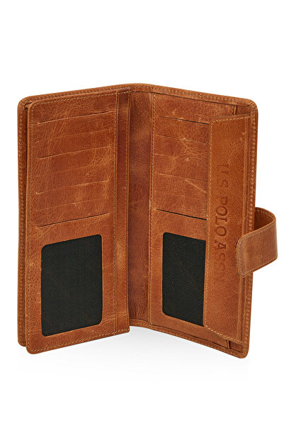 U.S. Polo Assn. U.S. Polo Assn. 23717-23718 Genuine Leather Phone Holder Handheld Portfolio Wallet Card Holder Taba