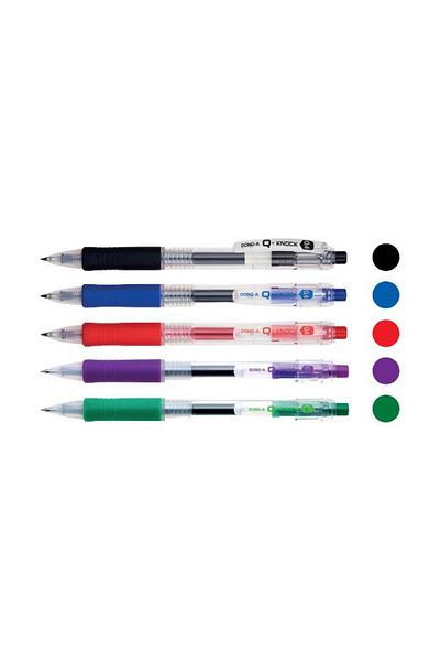 Dong-A Dong a Q Knock - 0.4 mm Gel, 5 Color Pen