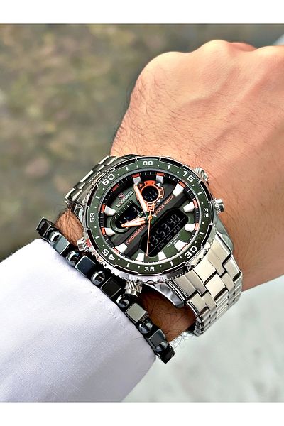Naviforce Digital Analog Erekek Wrist Watch
