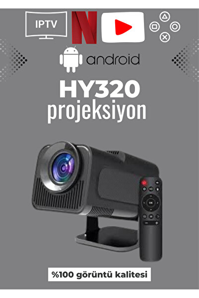 4K Vizyon Kopya - Hy320 (MİNİ DEĞİL) Oyun Konsol Uyumlu Dizi Izlenebilir Üst Kalite Projeksiyon Cihazı