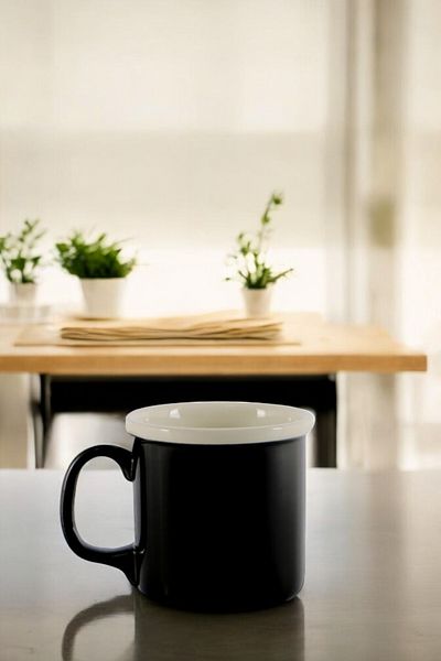 Digithome 3-Piece Black Porcelain Mug - C320-225