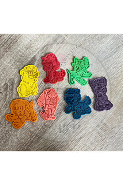 Bi'şeyler Sepeti قالب كوكيز باو باترول - طقم مكون من 7 قطع