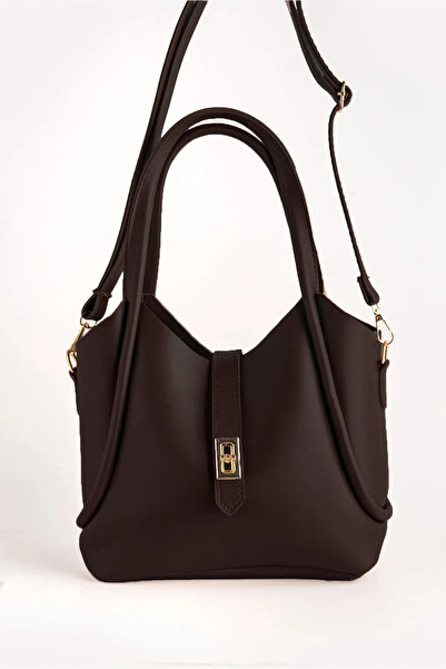 KOÇAK ÇANTA Women's Crossbody Shoulder Bag with Lock Closure Detail and Puppy Design