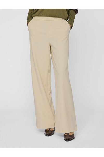 VILA Hose mit weitem Bein High Waist
