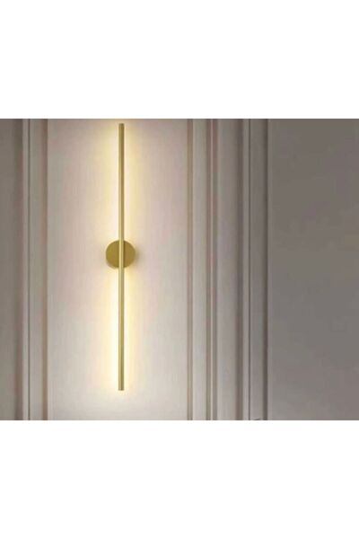 ERDEMER Modern Pilli Aplik Tak Çalıştır Kablosuz Ledli Aplik Eskitme Gold Pil Dahildir 70cm