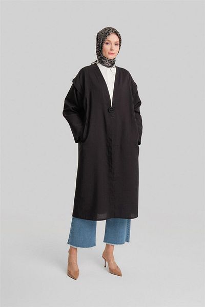 Armine Oversize Wear and Go - Плисирана раменна блуза 24Y5508 Черна