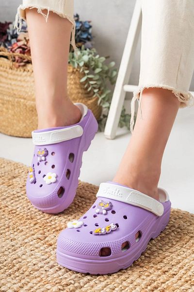SUNSTEP Smile Lilac - Hospital, Nurse, Doctor and Chef Slippers Laboratory, Sea and Pool Slippers