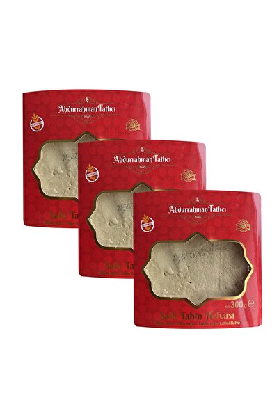 Abdurrahman Tatlıcı Tahini Halva Plain 300 Gr X 3 Pieces