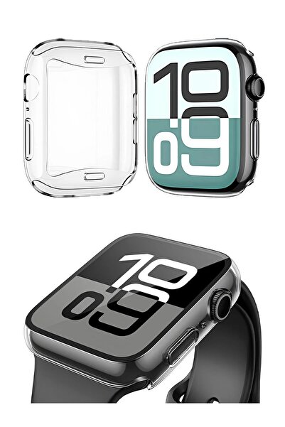 Nezih Case Apple Watch Seri 10 42mm /Seri 11 42MM Uyumlu Yumuşak Silikon 360 ...
