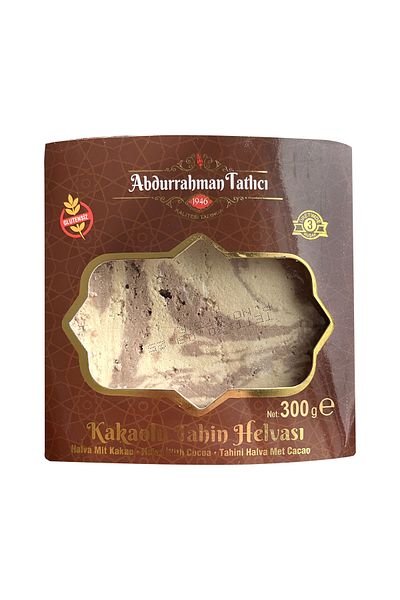 Abdurrahman Tatlıcı Tahini Halva with Cocoa 300 g X 4 Pieces