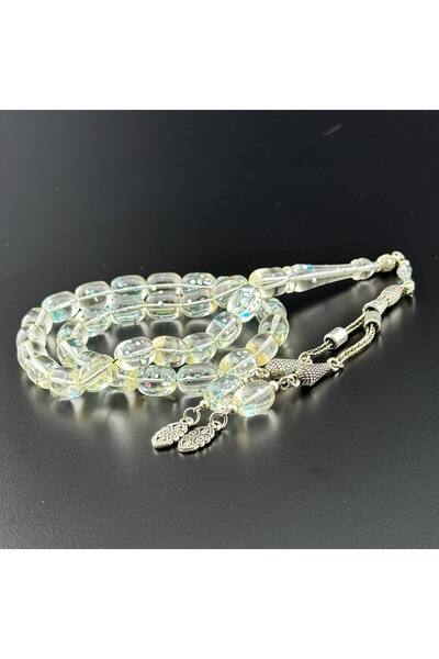 HicazTesbihcilik Simli Uçak Camı Tesbih Hcz-Model BBVFR