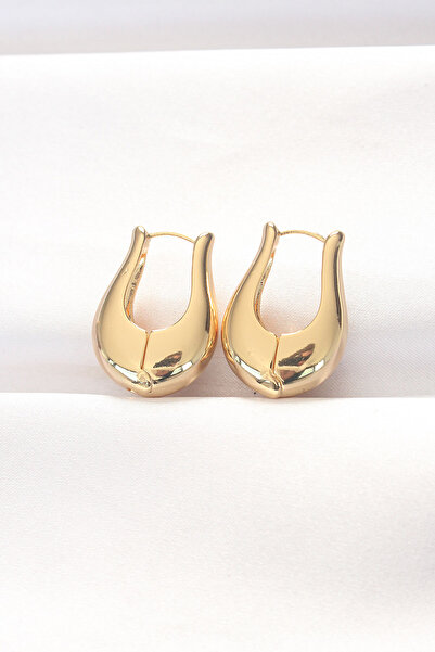 Leyaton Lwlhmrs-Ieg Ieg ™   Brass Gold Color Curved Earrings - Tj-Bkp8878