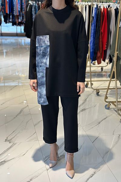 Nuss Black Pant Suit - 1003 Model