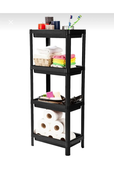 Minty Life Vesken 4 Katlı Mutfak Banyo Dolabı Raf Ünitesi