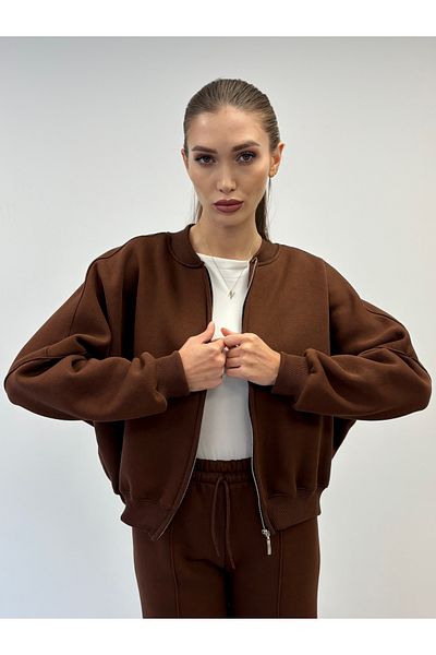 ossons Special Cotton Series 3 Thread Raised Bomber Cardigan Tracksuit Set