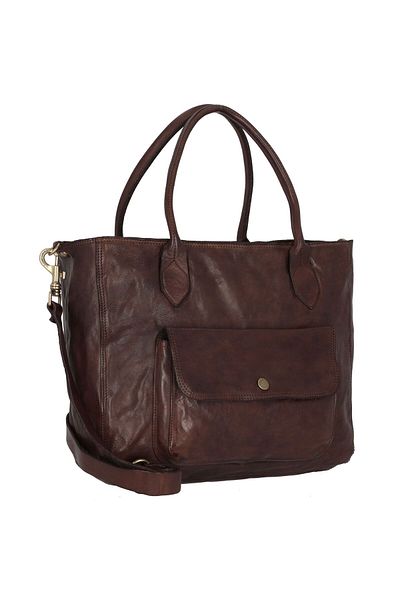 Campomaggi Schultertasche Leder 29 cm