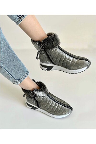 LABRONA أحذية نسائية يومية مع فرو من الداخل