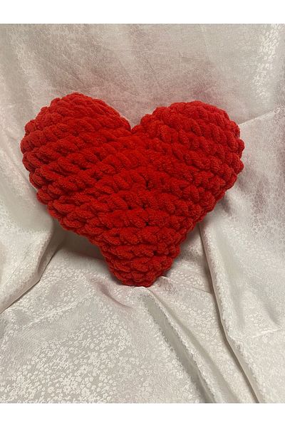 Kevser nur tuhafiye Puffy Heart Pillow