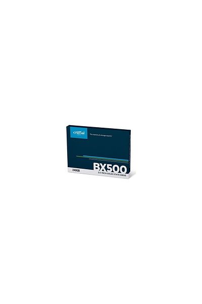 Crucial قرص Bx500 240 جيجابايت 3dnand 500 ميجابايت/ثانية SATA3 SSD - Ct240bx500ssd1