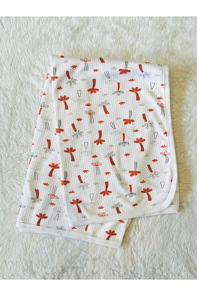 anne dokunuşu gibi KUZUM BEBE Ecru Corded Single Layer Baby Swaddle Blanket