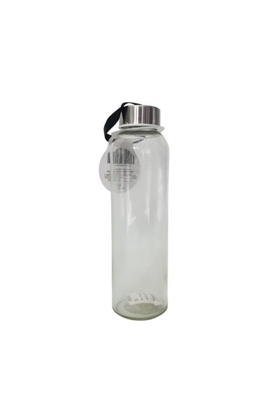 Hediye Kesesi Glass Flask with Black Case 500 ml HK2670