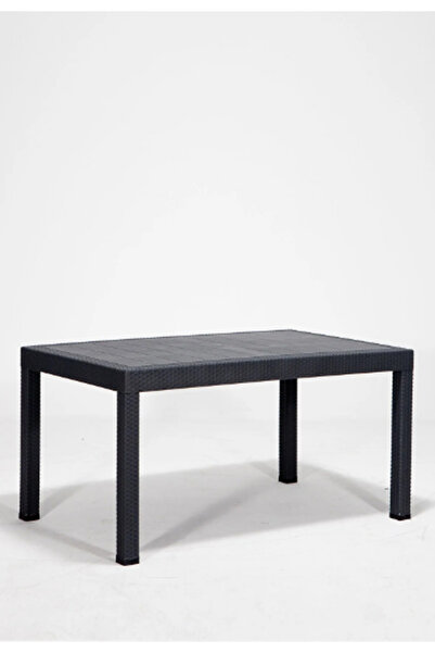 ZİYNET HOME Rattan Masa 70x120 Sabit Masa - Bahçe balkon teras 1. Kalite Orta Boy