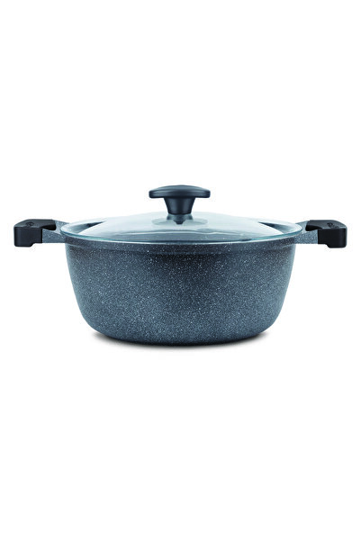 ThermoAD | Derin Tencere | Graneu Serisi | Gri | 24 Cm