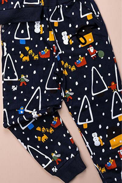 Beniizle Karácsonyi mintás uniszex szezonális pizsama szett