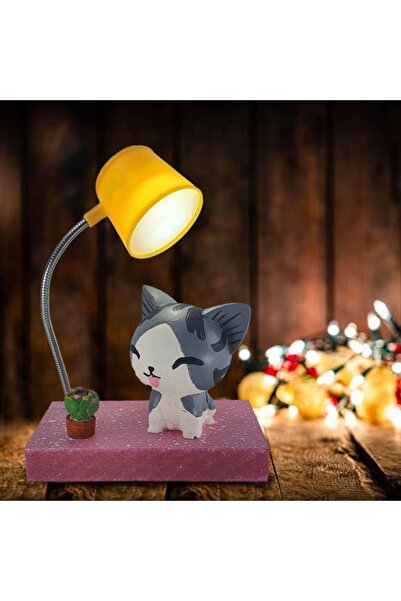 Hediye Kesesi Sevimli Kedi Masa Lambası