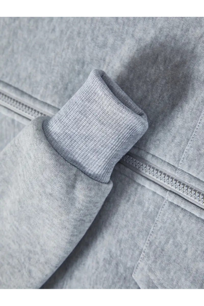 ZOKAWEAR Унісекс Baki The Grappler Спеціальний принт Oversize Принт на спині Кардиган на блискавці з капюшоном