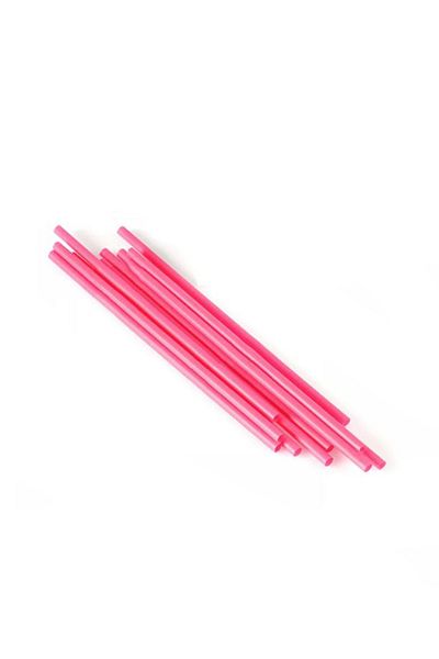 TiriStore 200 Pieces of White Tiri Store Straws with Flat Paper