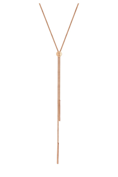 ELLI Dámský náhrdelník Y-Chain Geo Rod Basic Trend Blogger ze sterlingového stříbra 925