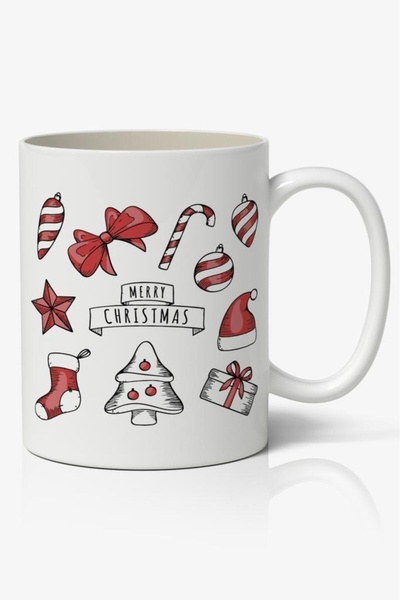 Toyaso كوب أبيض بتصميم رأس السنة الجديدة هدية لصديق الحبيب