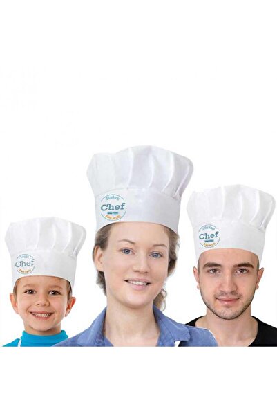 Hediye Kesesi Kişiye Özel Baskılı Aşçı Şapkası (ÇOCUK-GENÇ-YETİŞKİN)