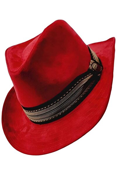 Uniquetrenders Unisex Nubuk Kovboy Fötr Şapka