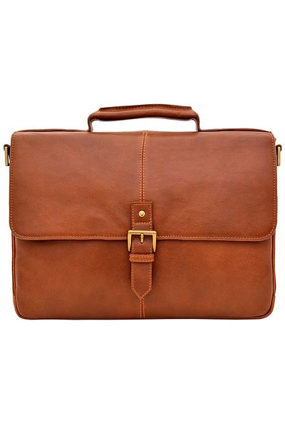Hidesign Charles 01 Briefcase for Men | Premium Genuine Leather | Stylish & Functional | Tan