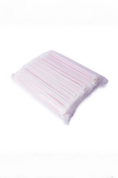TiriStore 200 Pieces of White Tiri Store Straws with Flat Paper