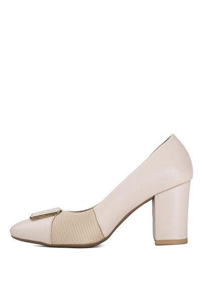 Ayakkabı Fuarı Elit Sis01 - Women's Classic Heeled Shoes Skin Color