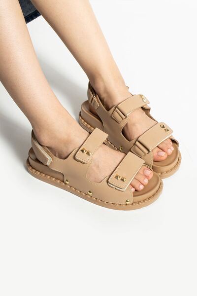Shakrak Algatha Mat - Nut Velcro Women's Sandals