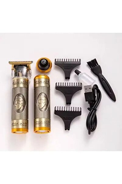 gold honey 2 adet makine göstergesiz 3'lü Set Sakal Kesme Traş Makinesi Burun Kılı Alma yanak kılları alma