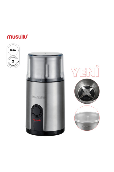 Musullu Baharat Ve Kahve Öğütücü 200w Inox (msl-1004)