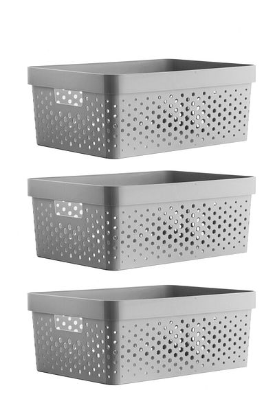Nandy Home 3 Τεμάχια 11LT Πολλαπλών Χρήσεων Organizer Πεντάγωνο Καλάθι