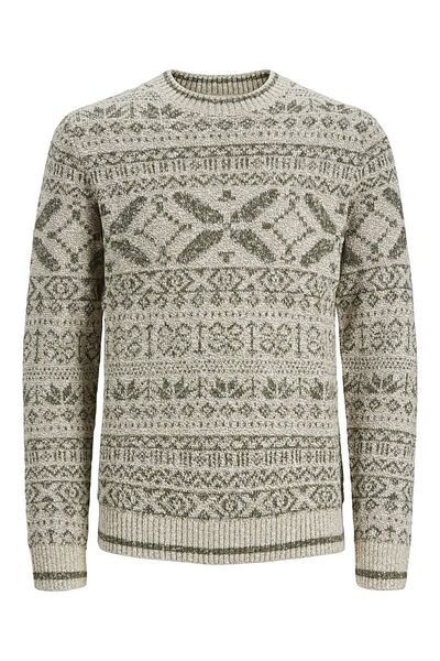 Jack & Jones Premium Strickpullover All Over Print Strickpullover