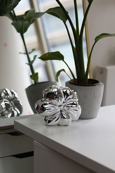 Moom Bag Geantă de seară pentru femei, placată cu mica argintie, cu modele florale