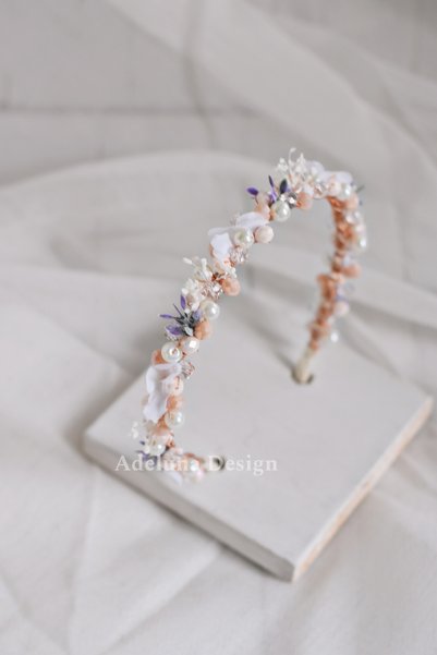 Tasarım Salmon Bead and Flower Crown