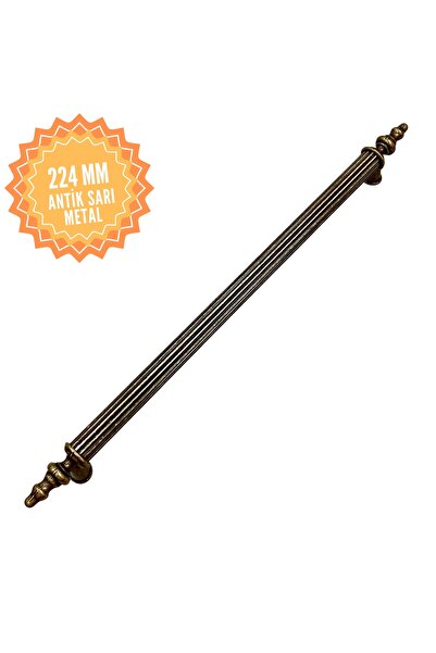 KOÇSAN Elif antikna žuta ručka 224 mm, luksuzna ručka za ormar u seoskoj kuhinji