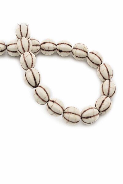 Uçar Doğaltaş Turkuaz Sıkma Kabak Kesim Beyaz 10mm Dizi