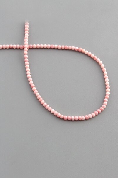 Uçar Doğaltaş Mercan Doğal Taş Parlak Pembe Küre Kesim 2mm Dizi [AA]